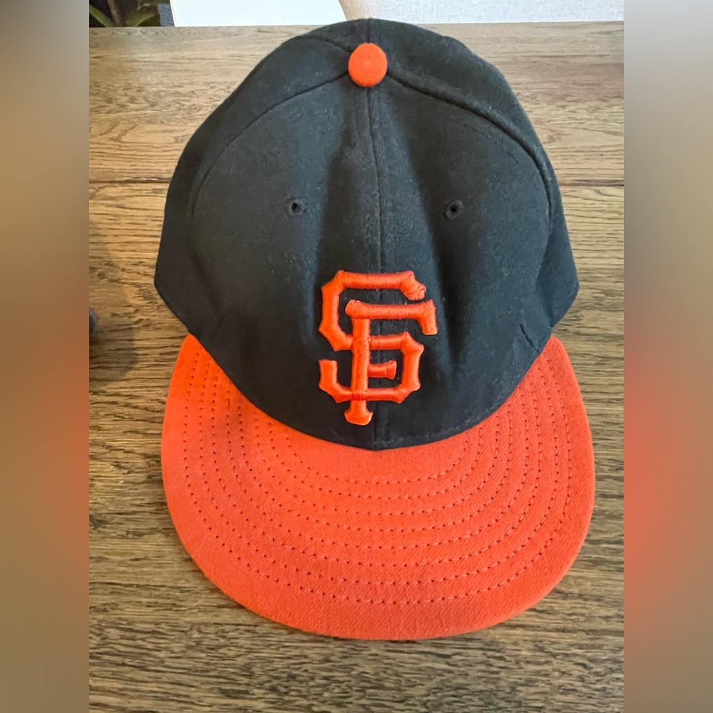 MLB San Francisco Giants On Field Baseball Cap Hat Fitted Size 7.5 New Era 5950